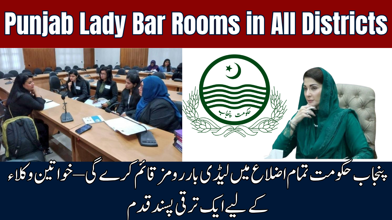 Punjab Lady Bar Rooms in All Districts
