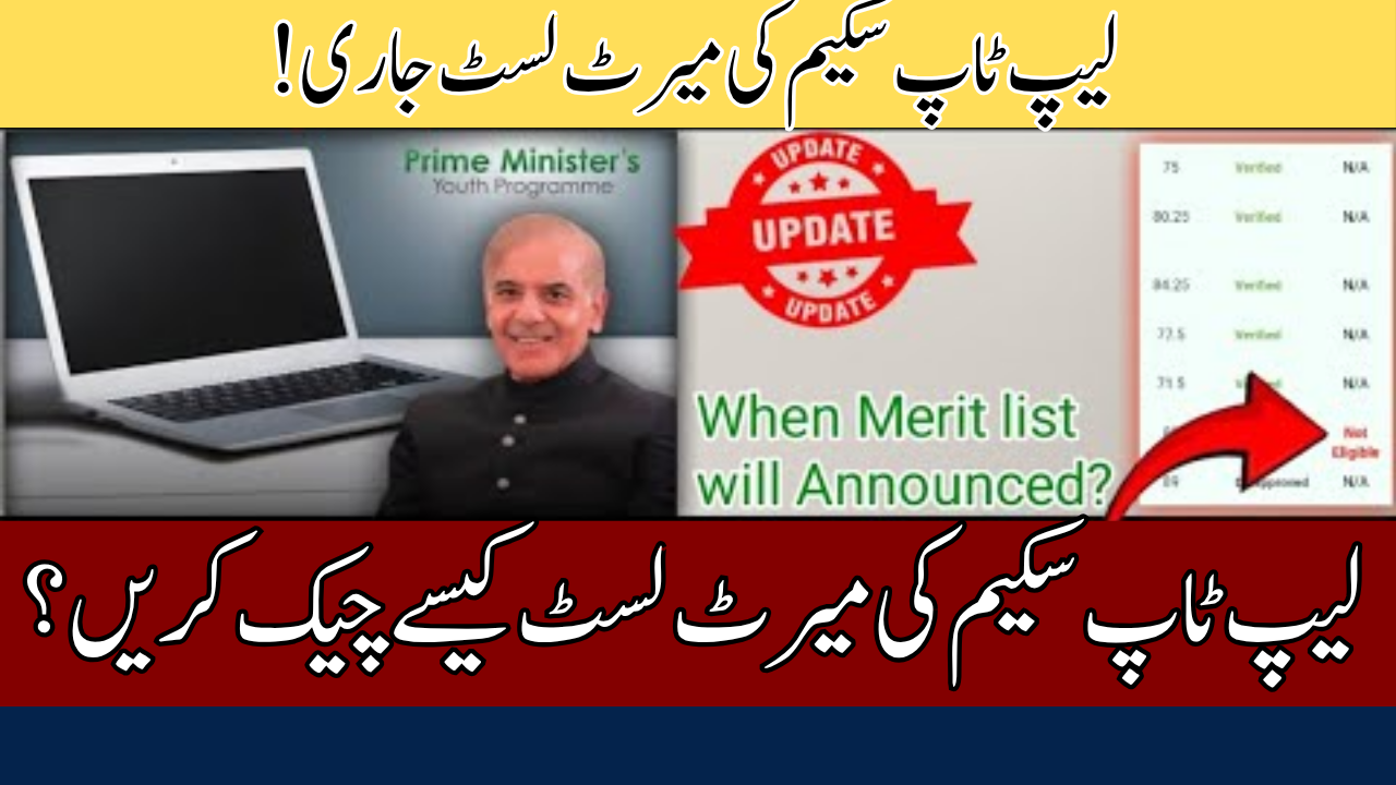 PM Laptop Scheme Merit List Released